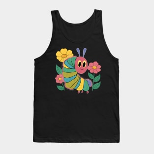 Flowers And Hungry Caterpillar Teacher Kindergarten Tank Top